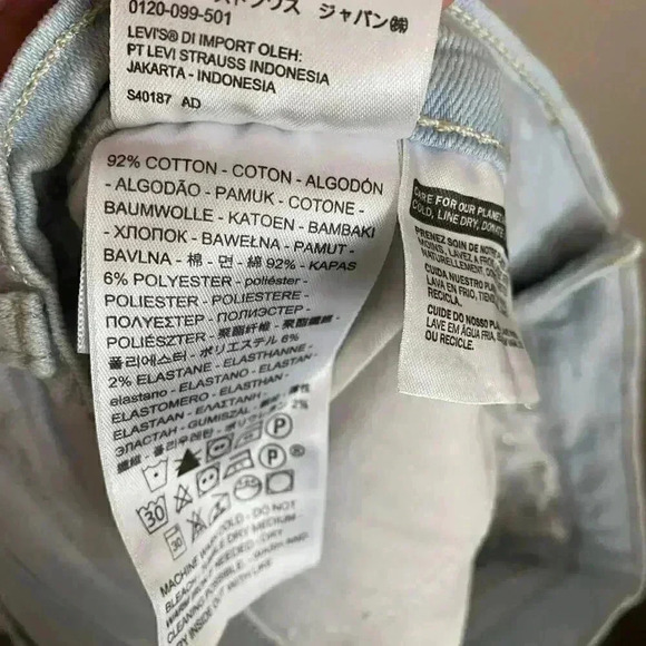 Levi's High Rise Bleached Wash Shorts Size 30 - Picture 9 of 14